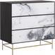 Cordero Black / Antique Brass Dresser